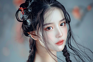 妆造发型彩妆美妆造型摄影图