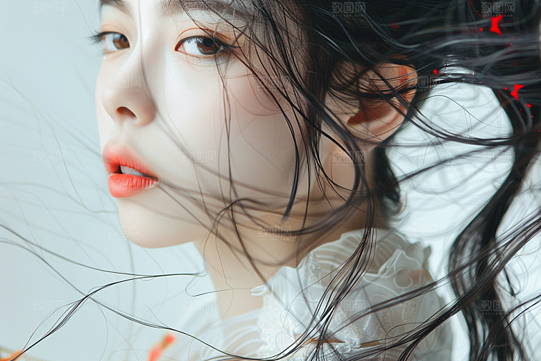 妆造发型写真艺术摄影图