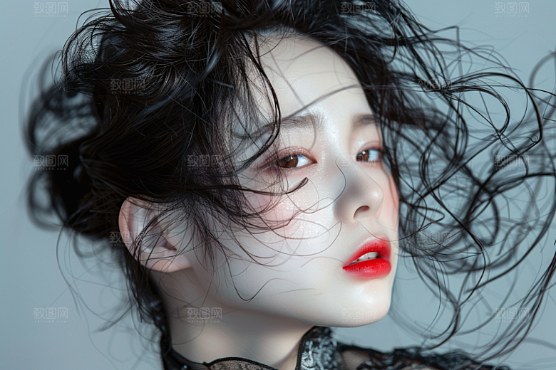 妆造发型美妆高清摄影图
