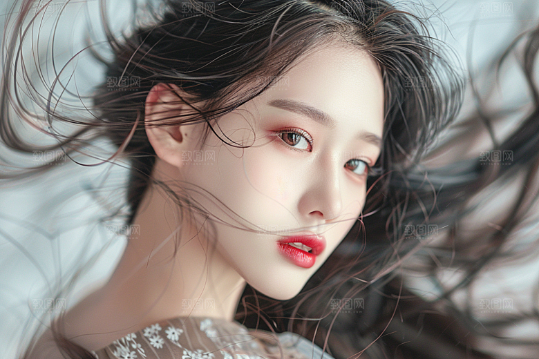 妆造发型艺术发型艺术摄影图