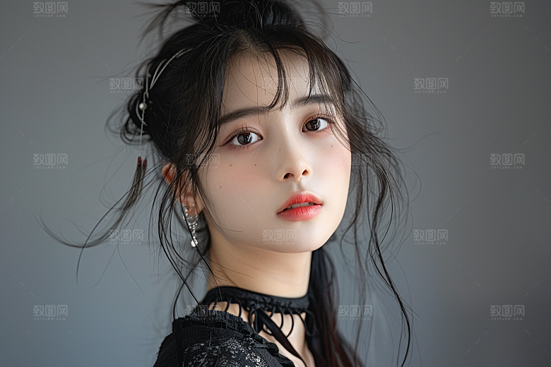 妆造发型艺术美妆造型摄影图