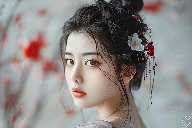 妆造发型美妆造型美妆摄影图