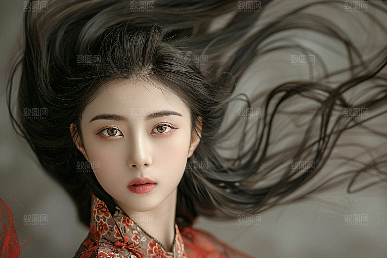 妆造发型写真彩妆摄影图