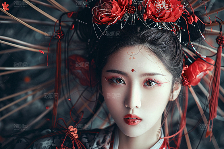 妆造发型艺术高清摄影图