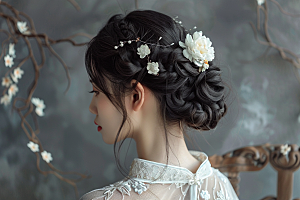 妆造发型彩妆美妆摄影图