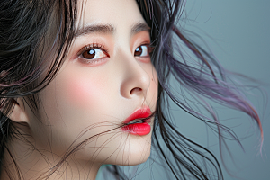 妆造发型肖像唯美摄影图