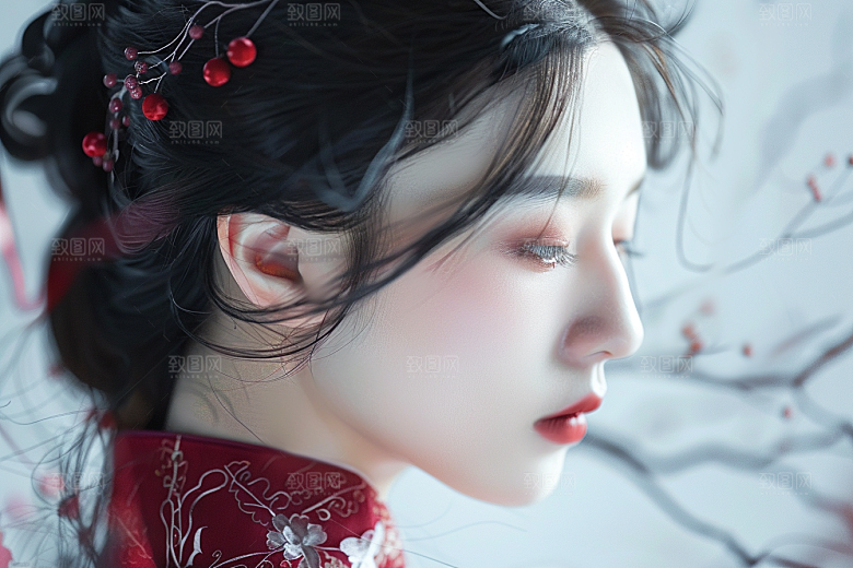 妆造发型高清艺术摄影图