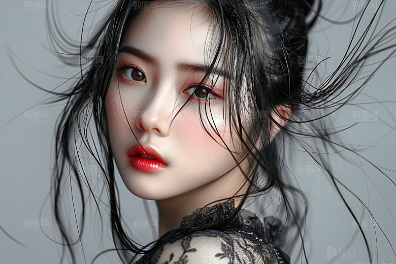 妆造发型彩妆肖像摄影图