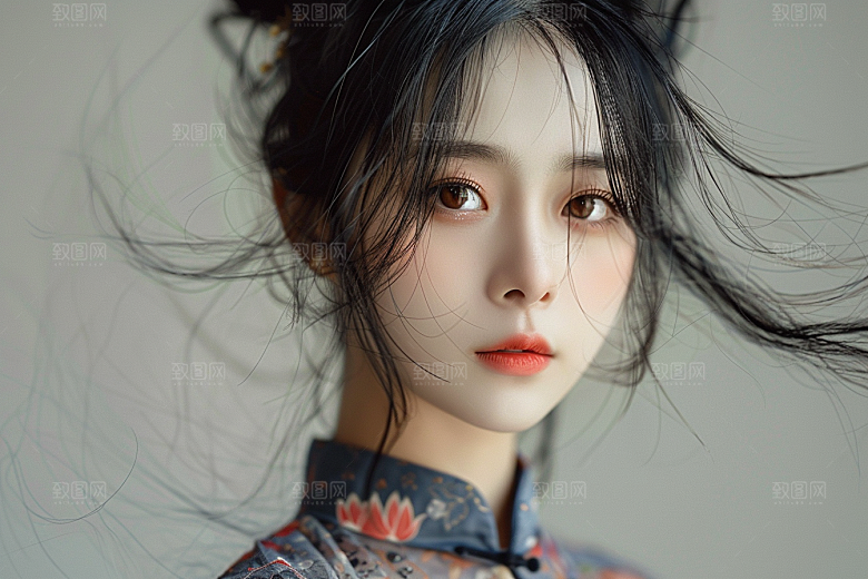 妆造发型肖像彩妆摄影图