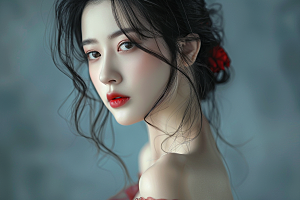 妆造发型人物高清摄影图