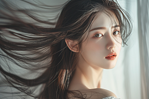 妆造发型彩妆艺术摄影图