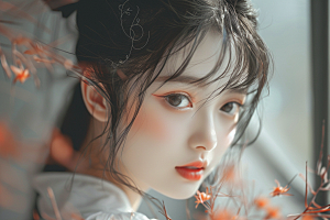 妆造发型艺术美妆造型摄影图