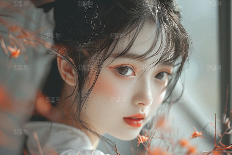 妆造发型艺术美妆造型摄影图
