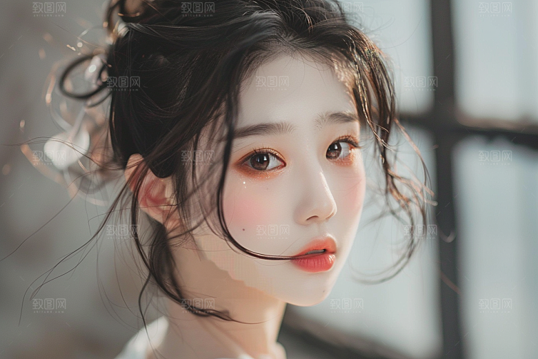 妆造发型人物高清摄影图