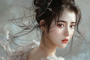 妆造发型彩妆肖像摄影图