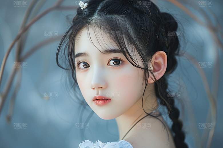 妆造发型艺术发型美妆造型摄影图