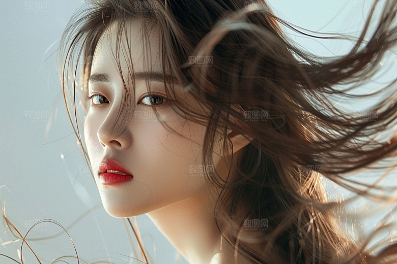 妆造发型肖像唯美摄影图