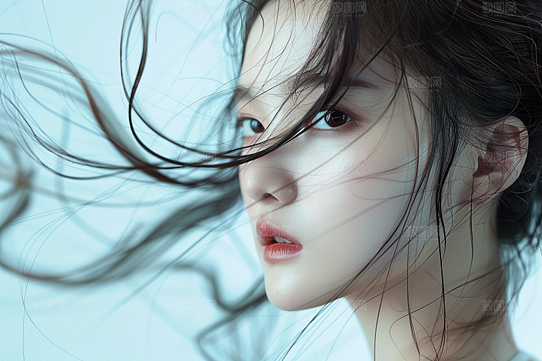 妆造发型美妆造型人物摄影图