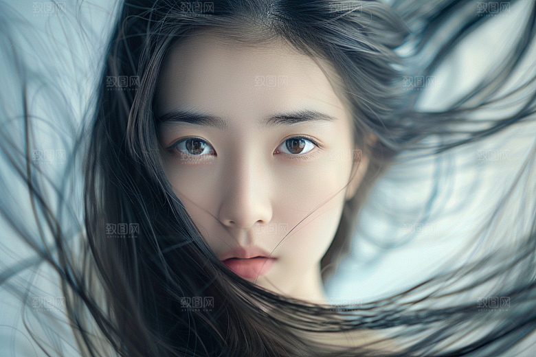 妆造发型高清写真摄影图