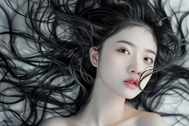 妆造发型高清彩妆摄影图