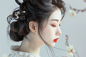 妆造发型高清写真摄影图
