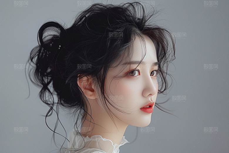 妆造发型肖像写真摄影图