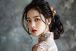 妆造发型艺术高清摄影图