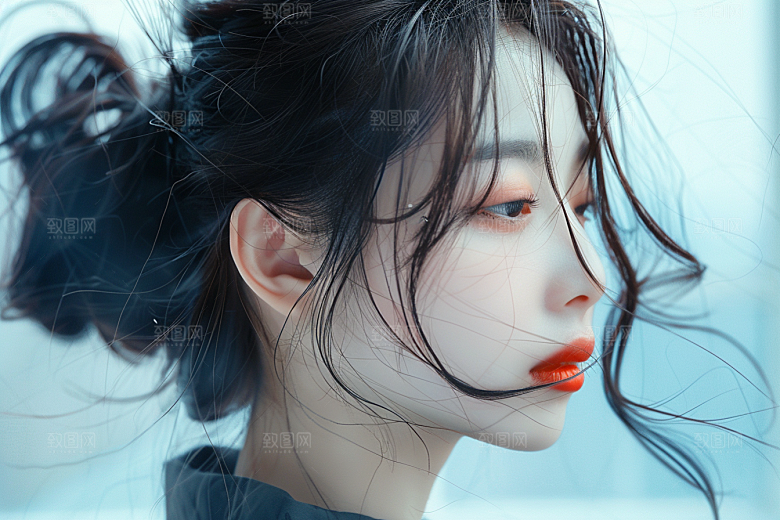 妆造发型肖像写真摄影图