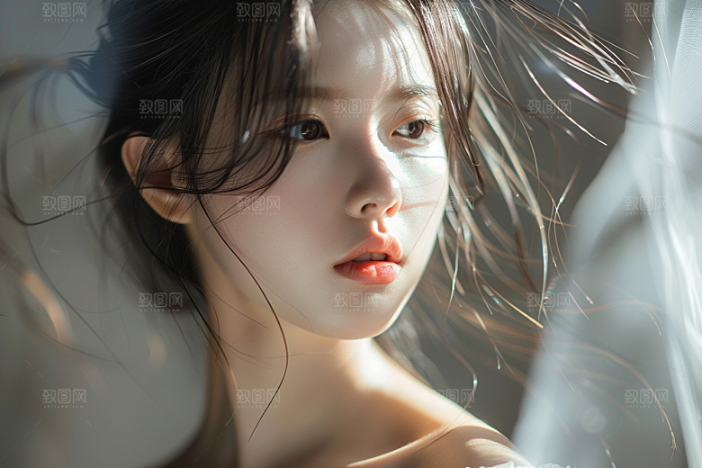妆造发型肖像美妆摄影图