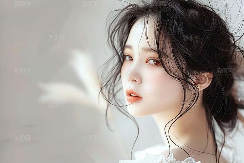 妆造发型写真美妆造型摄影图