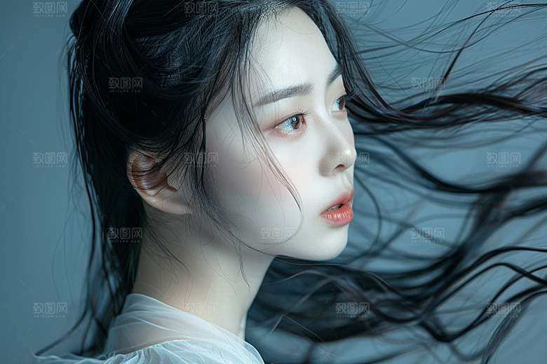 妆造发型高清肖像摄影图