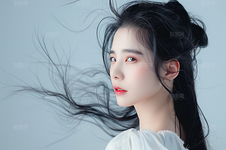 妆造发型彩妆美妆造型摄影图