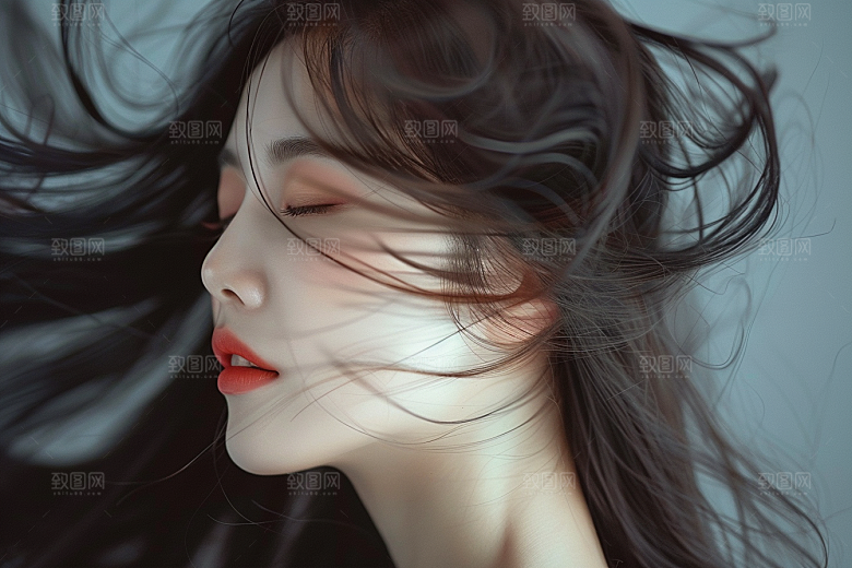妆造发型高清艺术摄影图