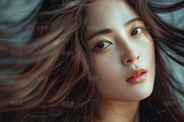 妆造发型肖像彩妆摄影图
