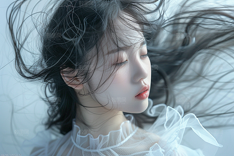 妆造发型美妆彩妆摄影图
