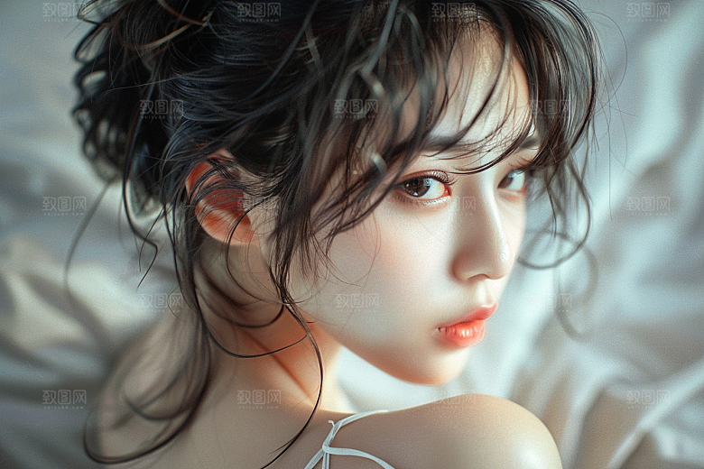 妆造发型写真高清摄影图