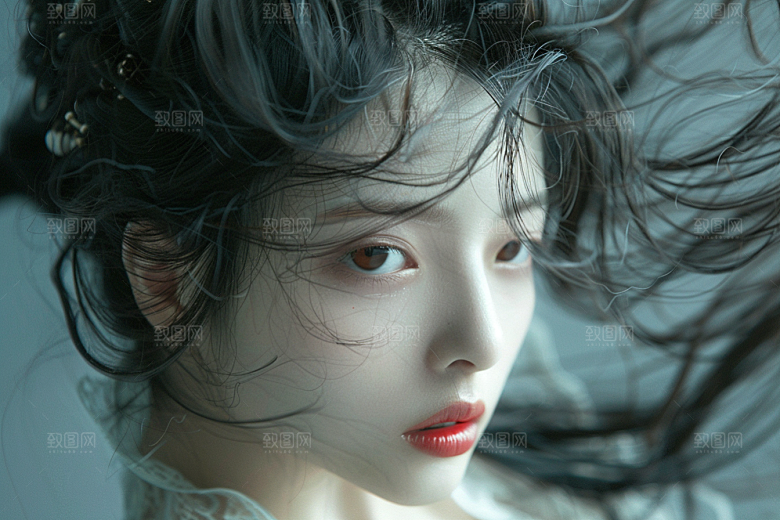 妆造发型彩妆艺术摄影图