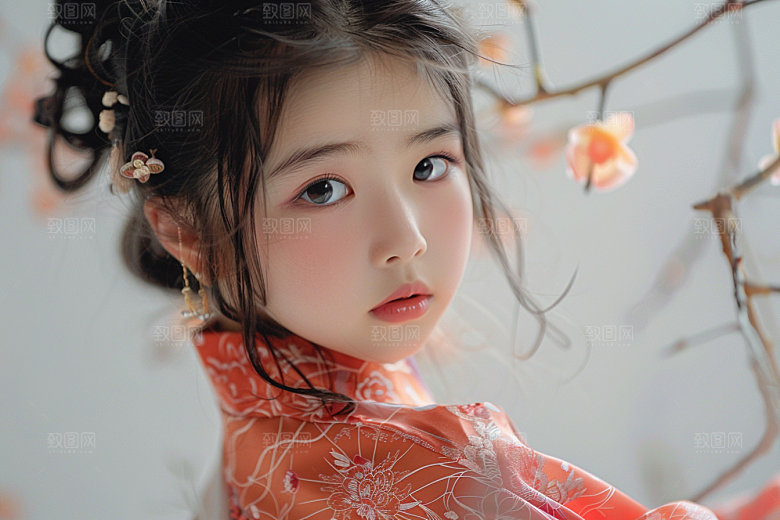 妆造发型高清写真摄影图