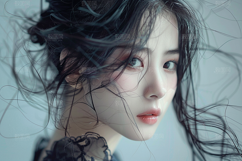 妆造发型彩妆美妆摄影图