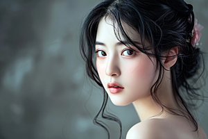 妆造发型彩妆美妆摄影图
