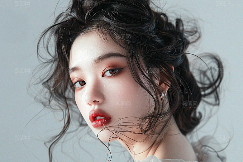 妆造发型艺术人物摄影图