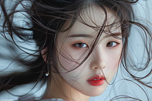妆造发型唯美写真摄影图