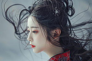妆造发型艺术美妆摄影图