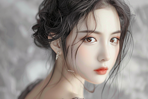 妆造发型美妆写真摄影图