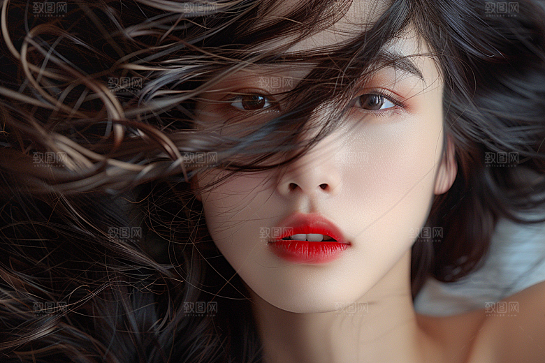 妆造发型肖像艺术摄影图