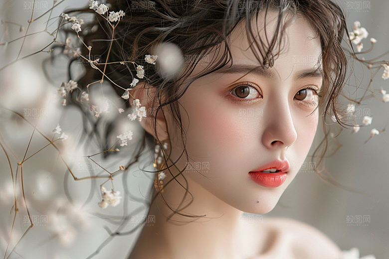 妆造发型肖像美妆摄影图