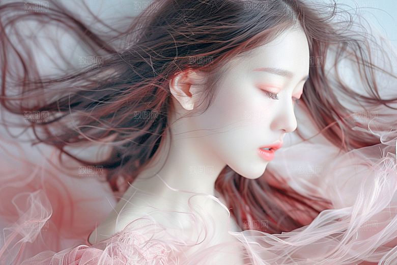 妆造发型彩妆唯美摄影图