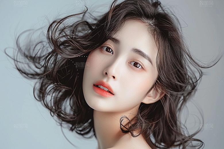 妆造发型美妆造型艺术发型摄影图