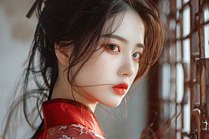 妆造发型肖像美妆摄影图