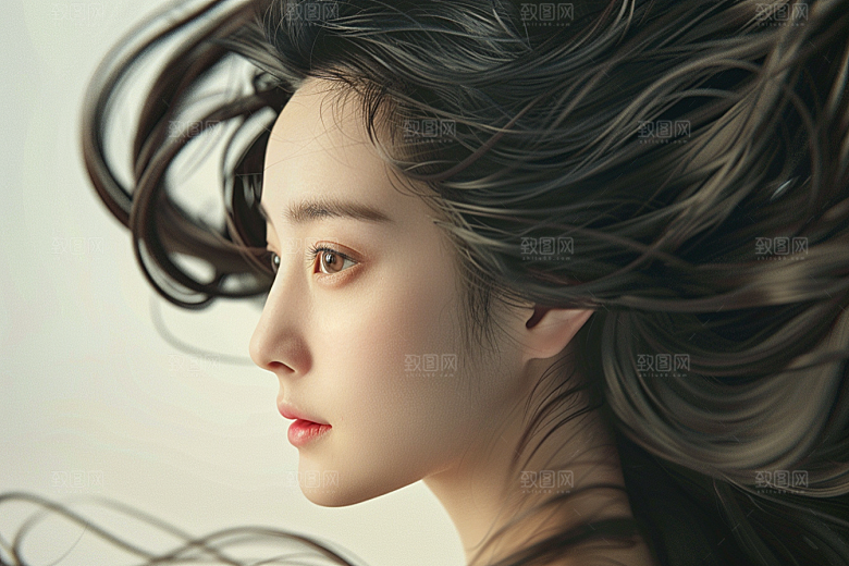 妆造发型艺术高清摄影图